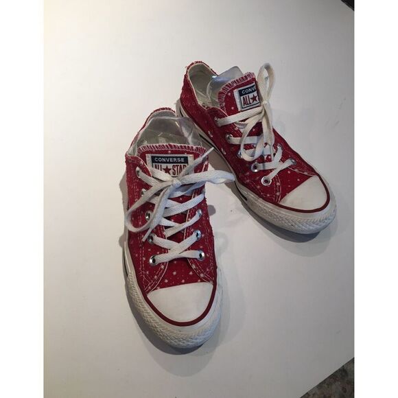 Converse All Star Red Unisex W 5.5 - Picture 2 of 10
